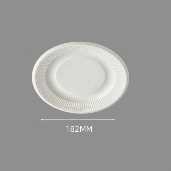 7 inch Bagasse pattern plates (8)