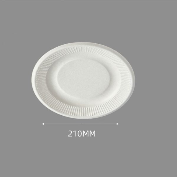 8 inch Bagasse pattern plates (9)