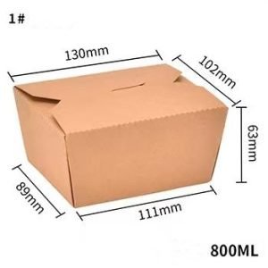Kraft Paper Take out Container
