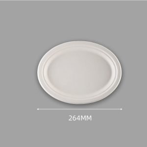 Oval Bagasse plates